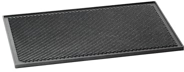 AMT Gastroguss Bäckernorm BN 60 x 40 Grill- & Pizza - Wendeplatte mit Grillboden, 60 x 40 cm, zweiseitig nutzbar, geriffelt, Aluminiumguss, Lotan® Antihaft-Veredelung, AMZN-16040G