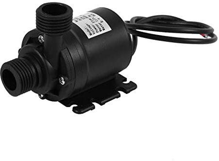 YUMILI DC 24 V Pompe de Circulation D'eau Chaude énergie Solaire Moteur sans Balais Aquarium Submersible 800L/H 5 M