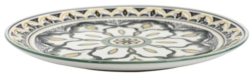 HOME DECO FACTORY Assiette Mandala Design Artistique 26 cm Vert | Céramique, assiette, motif mandala, 26 cm, design artistique, tous les repas, service de table, vert