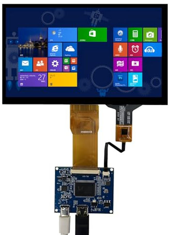 7 Inch Universal DIY Portable LCD Display Screen Monitor Driver Control Board Digitizer Touchscreen Computer Secondary Screen