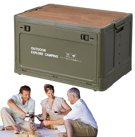Generisch 60L Camping Storage Box Outdoor Camping Box Camping Box Foldable Storage Boxes Foldable Storage Container Camping Equipment for Outdoor Space