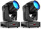 2 unidades 150W Cabeza Movil LED Beam DMX512 Luces Discoteca Luces Led Escenario RGBW Cabeza Led Discoteca con Prisma para DJ, Disco Party, Bar Club Nocturno