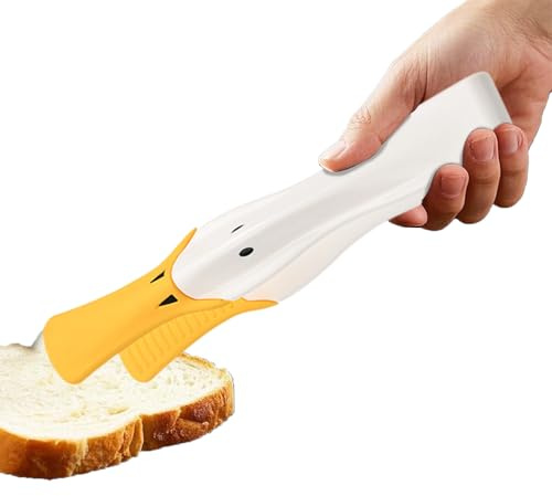 Duck Tongs - Duckbill Silicone Kitchen Tong | Heat-Resistant BBQ & Cooking Utensil, Anti-Scald Grip For Grilling, Serving & Air Fryer