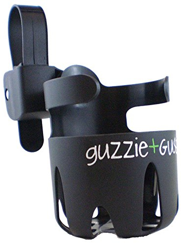 Guzzie + Guss Universal-Getränkehalter für Kinderwagen, Fahrrad | Cupholder, Rollator, Flaschenhalter, stabil, robust, vielseitig, Kaffee, Smoothie, praktisch, unterwegs