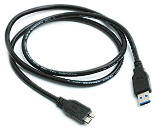 Kingfisher Technology - 1m Noir USB 3.0 Chargeur Chargeur Alimentation et Synchronisation de Données Adaptateur (22AWG) Compatible avec Tablette Samsung Galaxy TabPRO/Tab Pro 12.2 SM-T900