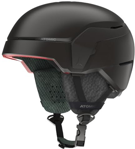 ATOMIC COUNT Skihelm - Schwarz - Größe M - Helm für max. Sicherheit - Skihelme mit bequemem 360° Fit System - Snowboardhelm mit funktionellem Innenfutter - Kopfumfang 55-59 cm
