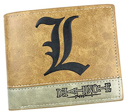 WANHONGYUE Death Note Anime Kunstleder Geldbörse Kurze Brieftasche Bifold Kartenhüllen Herrenbörse / 1