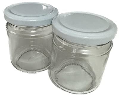 Rubin set da 90 vasetti in vetro da 212ml, con Inclusi Tappi Bianchi