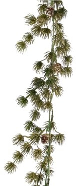 Zapfengirlande 11 x 15 x 180 cm Grün/Gold