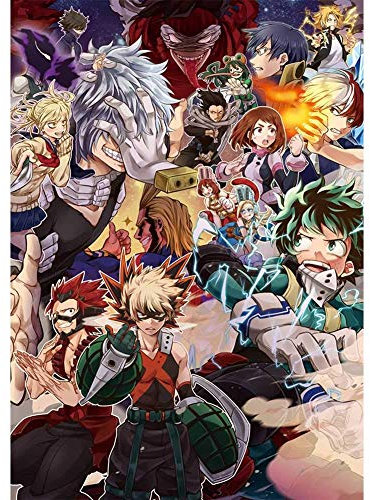 UpdateClassic My Hero Academia Izuku Midoriya Katsuki Bakugou Todoroki Shoto Anime - Poster 27,9 x 43,2 cm Posterdruck rahmenlos Kunstgeschenk 28 x 43 cm Matte Papieroberfläche