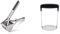 Grunwerg Ricer Stainless Steel Masher Fruit and Vegetable Press with Ergonomic Handle Quick and Easy Mashed Potatoes, 18/10, 28 x 8 x 10 cm & OXO Good Grips Smooth Potato Masher