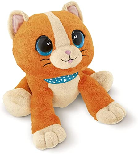 Chicco - Süße Katze Kuckuckuck, interaktives Plüschtier 2in1, Farbe Orange, 0001077010000