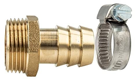 tecuro Sauger Schlauchtülle Ø 50 mm x 2 Zoll AG und W4 Schlauchschelle 50-70 mm