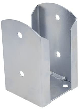 Mark Aufschraubhülse Silver Pfostenträger Pfostenschuh Bodenplatte Hülse für Pfosten verzink (PSPW90-92x150x2,0 mm)