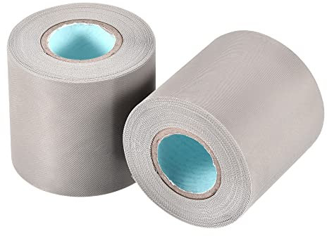 sourcing map Pipe Wrap Tapes Non-Adhesive 6cmx13m Protective Waterproof Tube Protector for Air Conditioner HVAC Pipes, PVC Grey Pack of 2