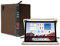 Twelve South BookBook Case für iPad Mini 6 | Hardcover-Lederhülle mit Multi-Winkel-Ansicht und Dokumenten-/Kabelaufbewahrung für iPad Pro + Apple Pencil, Vintage Braun
