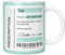 Mug Monster - Prescription for Tea Mug, Personalised Leaving Gift for Colleague - Ceramic Coffee Mug/Cup, Gift for Men or Women, Extra Large and Giant Mug Available, 11oz White Mug