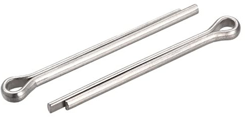 sourcing map 15Stk. Geteilter Splint 3mm x 30mm 316 Edelstahl Klipp Befestigung für Automobilindustrie Mechanik Silber