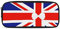 HUGS IDEA Novelty UK Flag Print, Kids Personalized Pencil Case Bag for Boys Girls, Durable Zipper Stationery Organizer Pens Holder Pouch