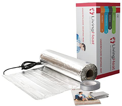 Underfloor Heating Kit for Under Laminate & Wood Floors, Electric 150w /m² with No Thermostat, 8/m²
