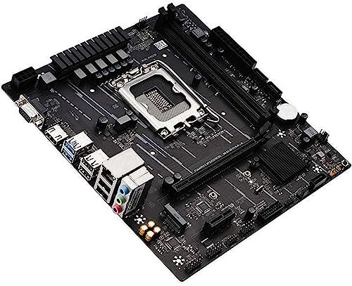 SIMPLETEK M-ATX Motherboard LGA1700 DDR5 MAX 64GB Video Card Slot + 2 Slot Pcie x4 for M.2 + WiFi HDMI VGA DP