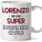 MUGFFINS Tazas Personalizadas para INGENIERO CIVIL hombre - En Italiano - Sei Super - 11 oz / 330 ml - Regalo Personalizable original y divertido