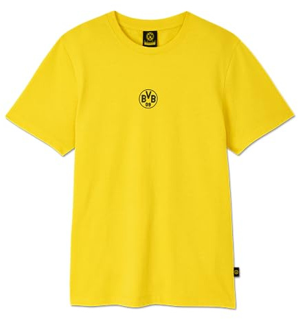 Borussia Dortmund Unisex Bvb T-shirt Essentials, Gelbes Tee T-Shirt, Gelb, XL EU