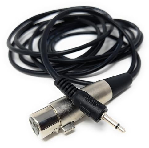 DRUT 3m 3.5mm Mono AUX Jack to XLR Female Socket Microphone Lead Cable 10ft.