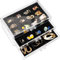 ProCase Earring Holder Organizer Jewelry Box with 3 Drawers, Acrylic Clear Earring Case with Adjustable Velvet Trays for Women - Black, 3 Layers