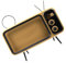 HEMOTON 1Stk handyhalter Retro Phone Holder Handy aufsteller Miniaturdekoration Tv Handy Halter Lautsprecherständer Handyständer Outdoor-Lautsprecher Telefonständer draussen Fernsehen