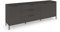 Rauch Möbel Flipp, Sideboard, TV-Schrank, Kommode mit Stauraum, mit Metallkufe Graphit, Graphit, Schwarz, 3-türig, 3 Schubladen, Griffe Graphit, 199x72x42cm