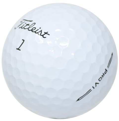Titleist LostGolfBalls 48 x Pro V1 Golf Balls in Good Condition 2023 Model AAA Quality Used and Recycled Golf Balls ProV1 - The No. 1 Golf Ball in White