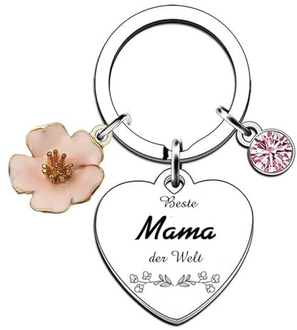 ENSTAB Geschenke für Mama Schlüsselanhänger Geburtstagsgeschenk für Mama Muttertagsgeschenk (Mama-Stil A)