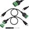 RUNCCI-YUN 2 Stück USB C Terminalstecker männliches Kabel, USB C Stecker auf 5-poliges Anschlussblockkabel Lötfrei Schraubklemmen zum Laden und Übertragen von Daten Reparatur/DIY