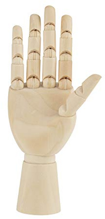 Flexible Holzhand Modell Für Künstler Präzise Proportionen Bewegliche Gelenke Für Zeichnen Skizzieren Und Bildhauerei 7 Zoll Rechte Hand