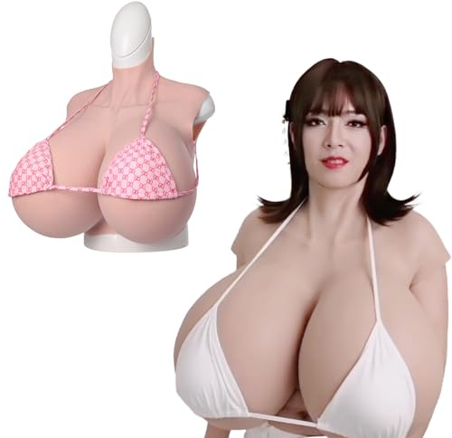 QIAOYIQIAO 4th Generation S-Cup Z-Cup Large Cup Realistic Silicone Breast Form Fake Boobs for Cosplay Crossdressers Transgender