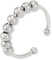 GD GOOD.designs Anxiety Ring mit beweglichen Perlen - Wasserfester Anti Stress Ringe in Silber | Größenverstellbare Fidget Rings
