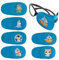 XPEX 6 Pièces Cache oeil enfant,Cache oeil pirate,Patchs Oculaires Médicaux, Cache-œil Pirate, Patchs Yeux Strabisme Ajustables Confortables, Pansements Oculaires Médicaux（oeil droit）