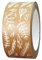 INKKIN Recyclable, Patterned Paper Packing Tape | Botanical Floral | 50mm (White/Brown)