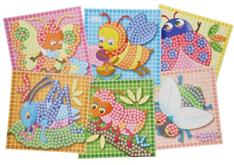 PlayMais Mosaikkarten Dekorieren Insekten