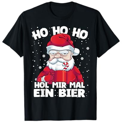 Weihnachtsmann Bier Weihnachten Ho Ho Hol Mir Mal ein Bier T-Shirt