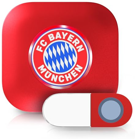Heidemann Funkgong-Set FC Bayern München, Stern des Südens, FCB, bis 89 dB, wetterfest, inkl. Batterien, Abmessung 135 x 80 x 95 mm, Gewicht 300 g