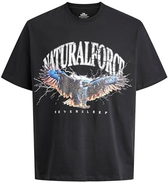 JACK & JONES Joreaglerock Gallery Tee SS Crew Neck Tg, Tap Shoe, XXL