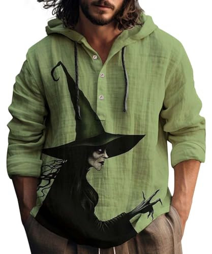 BOTCAM Felpa con cappuccio a maniche lunghe con stampa 3D per uomo in neoprene, rosa intenso, 5XL