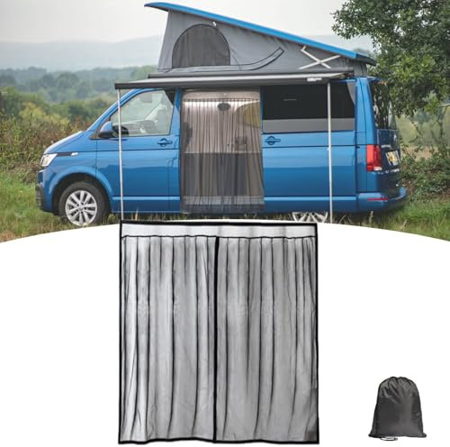 Zanzariera per Posteriore Laterali per VW T6, Auto Zanzariera Magnetica Rete Anti-Insetti per Porte Laterali Di Auto Protezione Solare Zanzariera Porta Camper