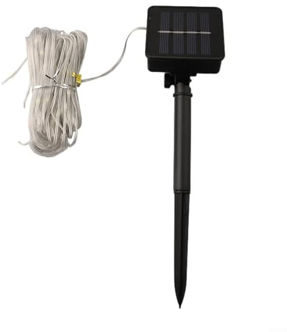 Niceminiwall Outdoor Solar Umbrella Light String Garden Lawn Parasol Light Strip 104 Colored Lights IP67 Waterproof Garden Patio Umbrella Decorative Strip Suitable(white light)