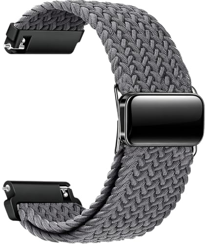 Sundara 18mm 19mm 20mm 22mm Nylon Gewebtes Armband Kompatibel mit Garmin/ID205L/Galaxy//Amazfit Watch, Uhrenarmband Unisex