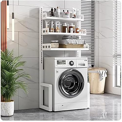 Adjustable Mini Fridge Stand - Corner Microwave Cabinet for Home & Office Holds 40 lbs Large Storage nizer Unit (White 60x38x142cm)