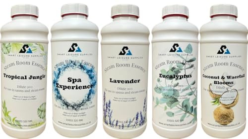 7 x 1 Litre Steam Room and Sauna Essence Bundle