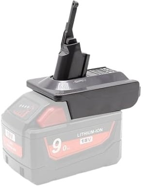 Adapter, Kompatibel Mit Milwaukee, 18V Lithium-Akku-Konverter Zu, Kompatibel Mit Dyson, V6 V7 V8 Serie Staubsaugeraufsatz DC58/SV11/SV10(V7 V8)